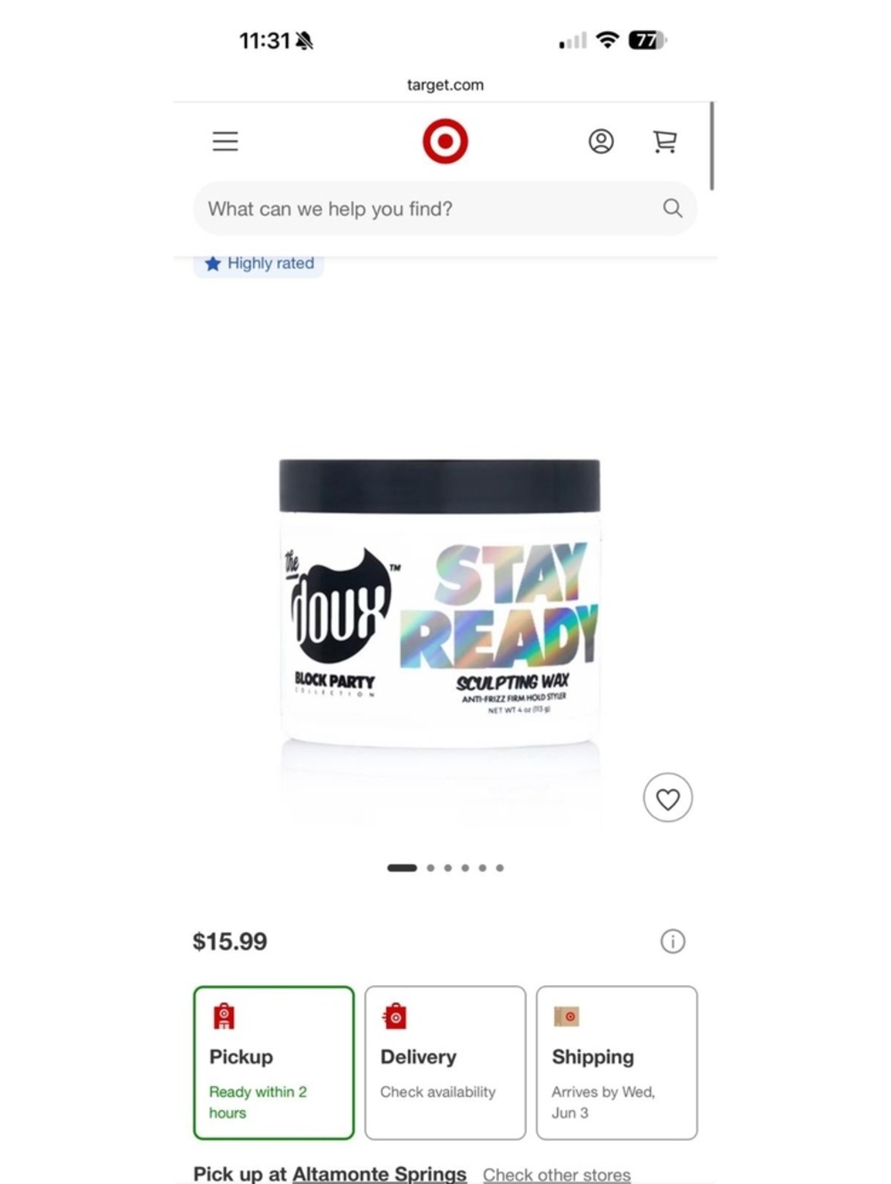 NWT The Doux Block party - the sculpting wax